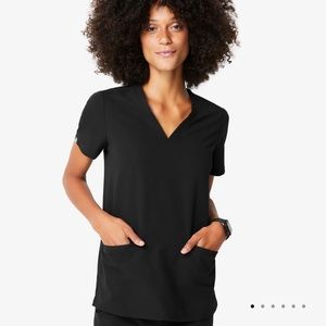 Figs Casma Top XXS Black